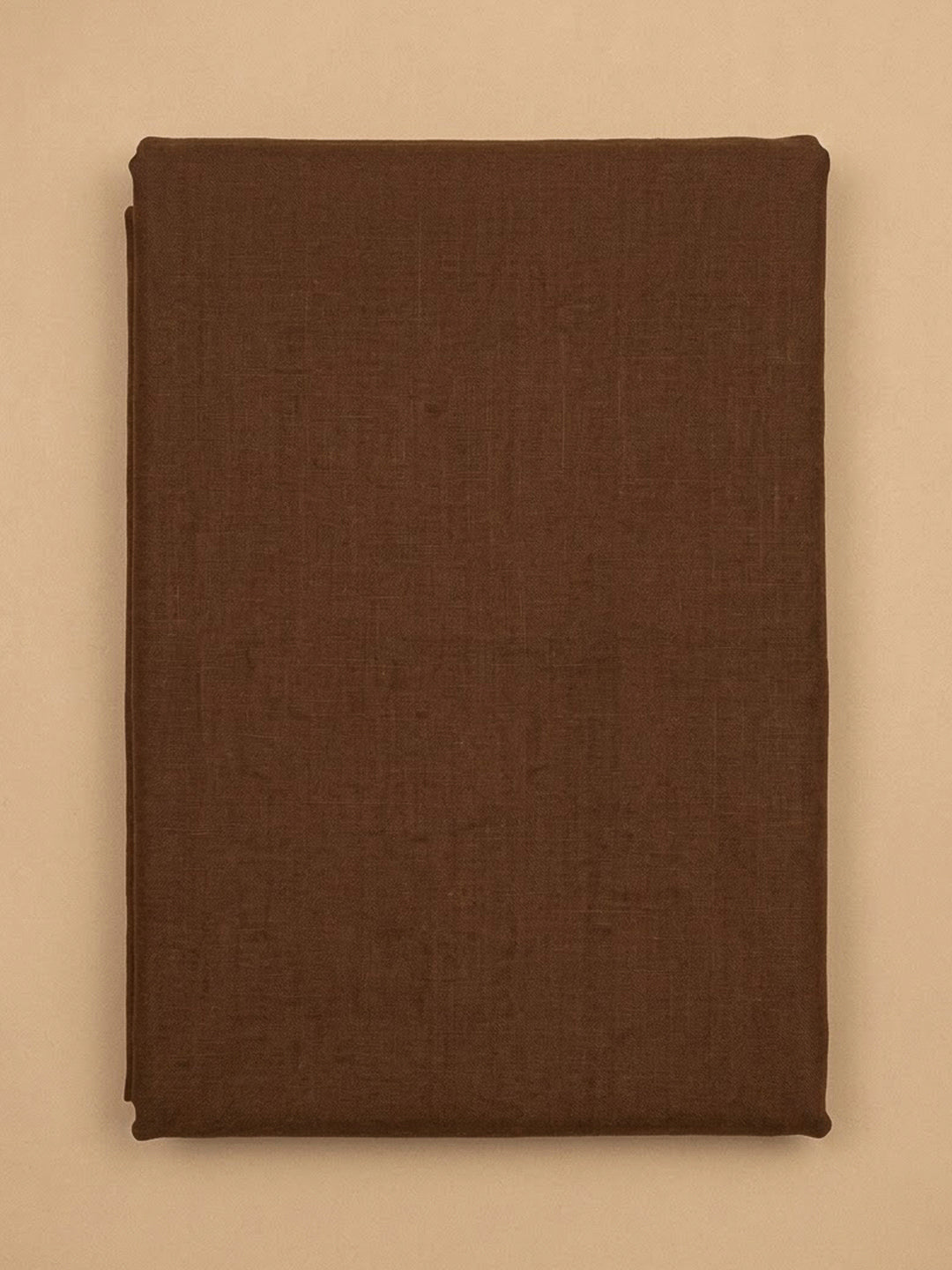 Brown Cotton Blend Embroidered Unstitched Dress Material