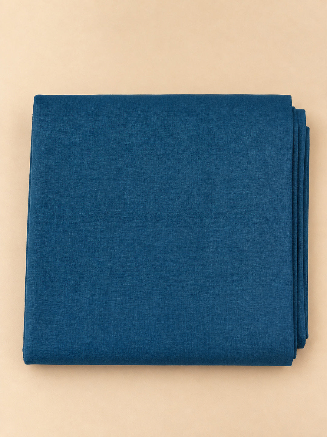 Blue Chanderi Embroidered Unstitched Dress Material