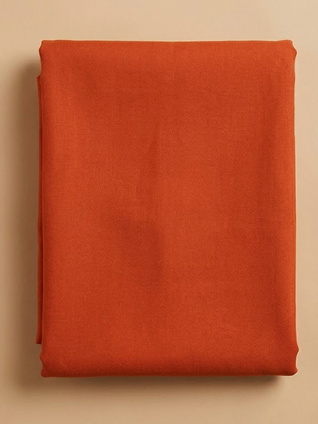 Rust Chanderi Embroidered Unstitched Dress Material