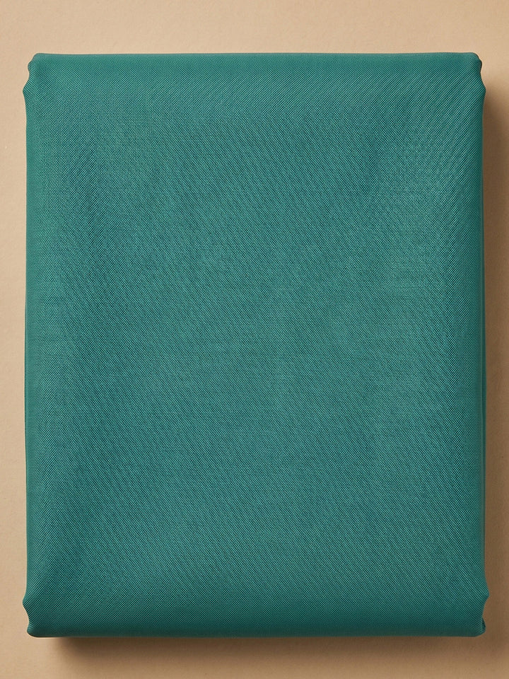 Rama-Green Chanderi Embroidered Unstitched Dress Material