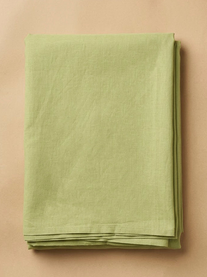 Pista Green Chanderi Embroidered Unstitched Dress Material