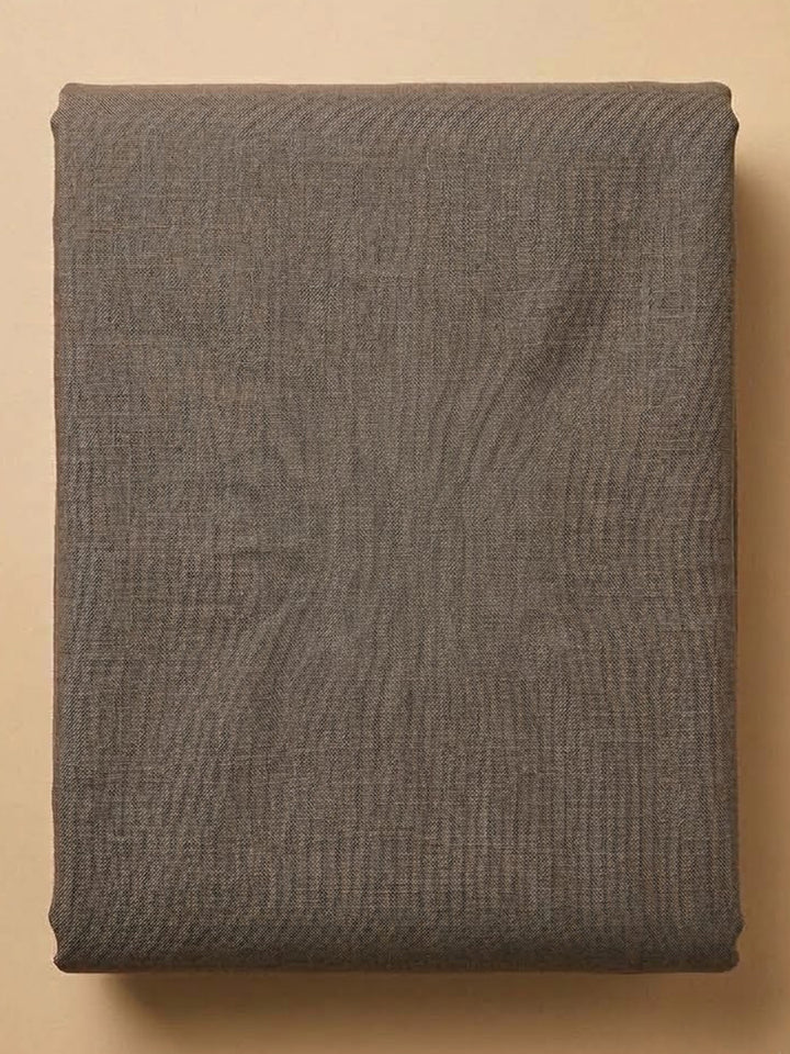Grey Chanderi Embroidered Unstitched Dress Material