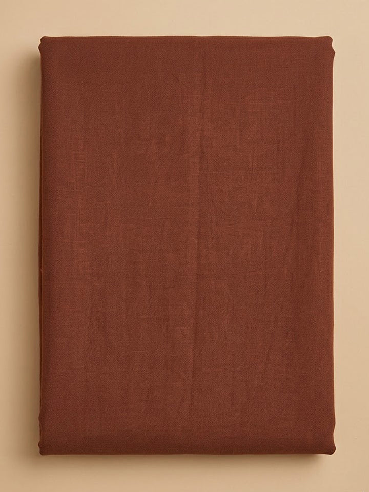 Maroon Chanderi Embroidered Unstitched Dress Material