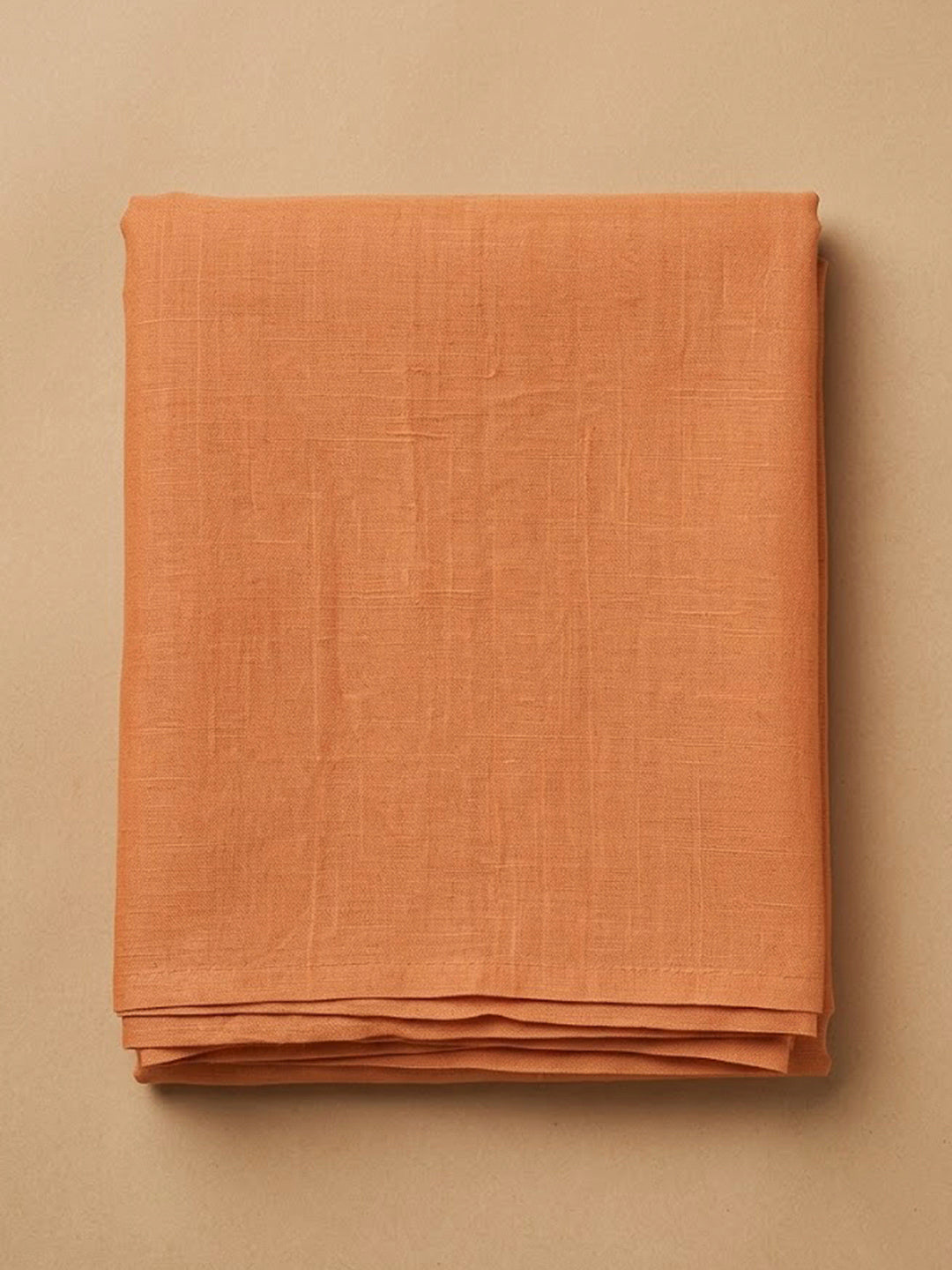 Orange Chanderi Embroidered Unstitched Dress Material