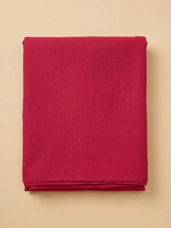 Hot Pink Cotton Blend Embroidered Unstitched Dress Material
