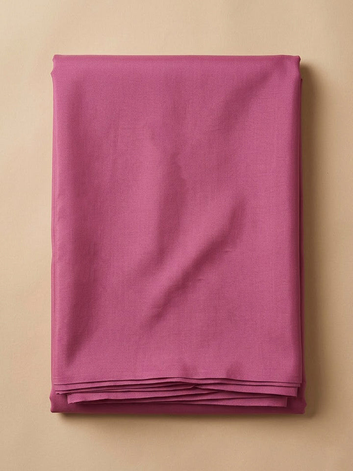 Onion Pink Chanderi Embroidered Unstitched Dress Material