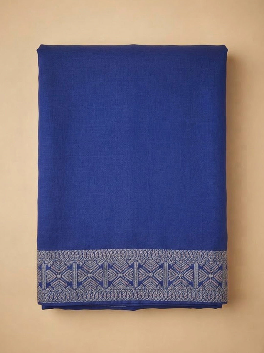 Purple Chanderi Printed Unstitched Dress Material