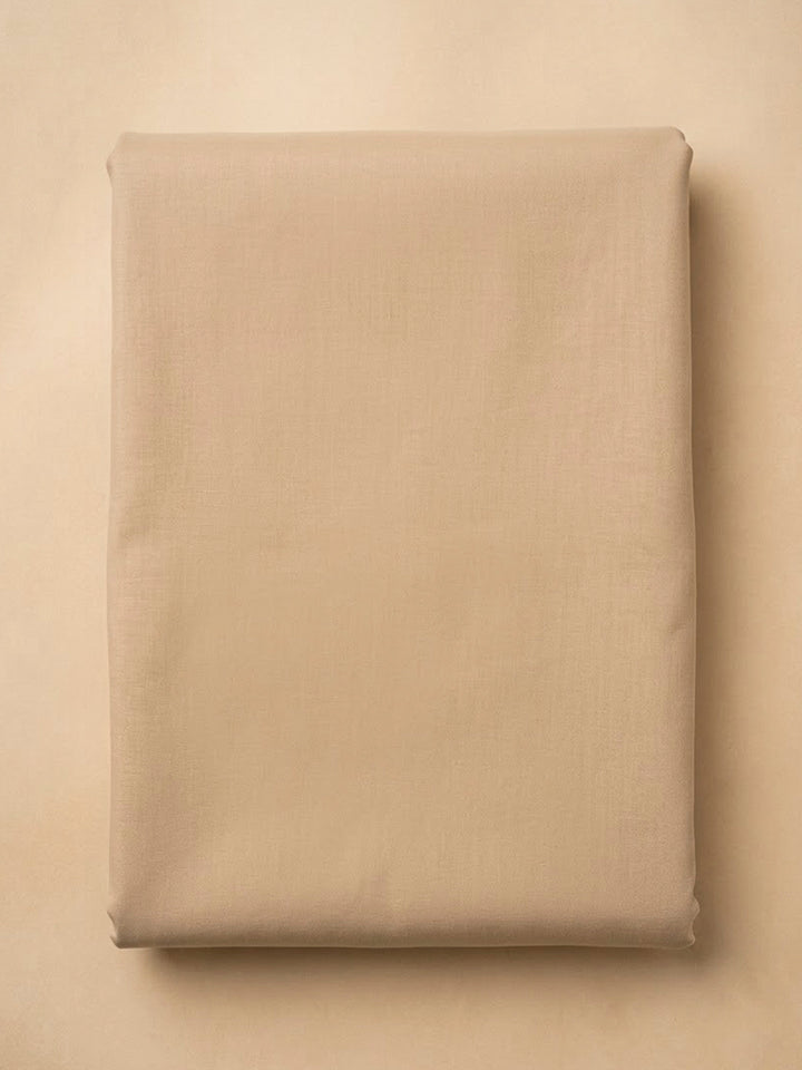 Peach Cotton Blend Embroidered Unstitched Dress Material