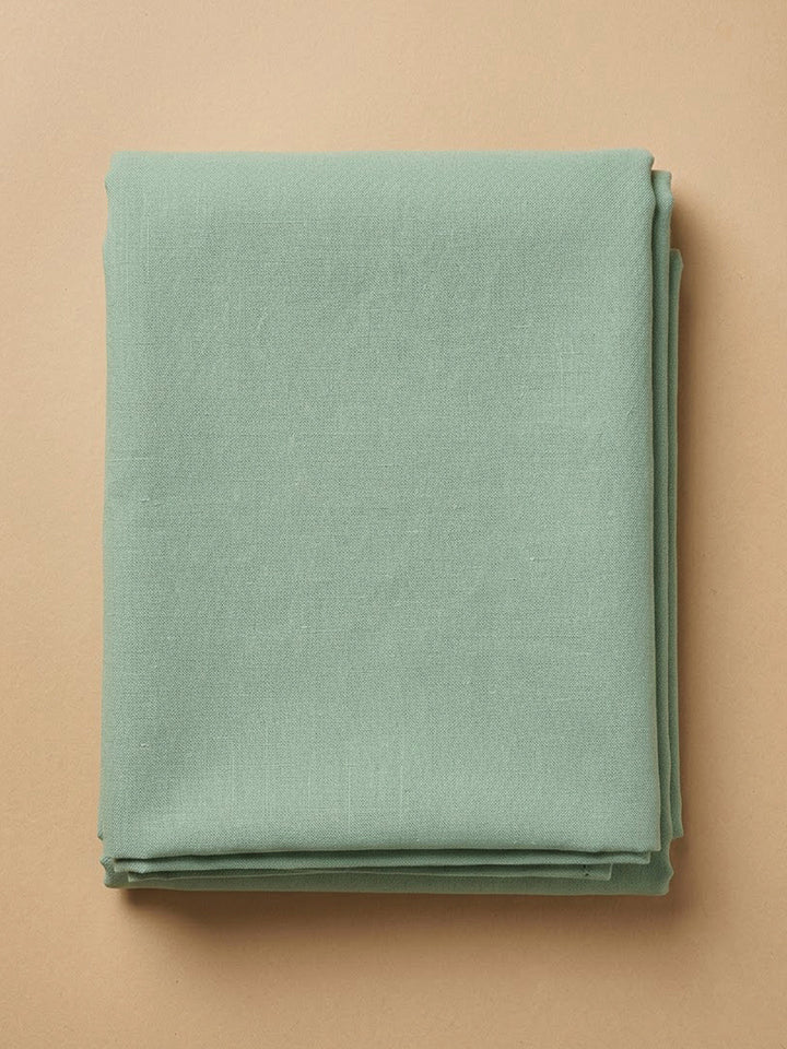 Aqua Green Chanderi Embroidered Unstitched Dress Material