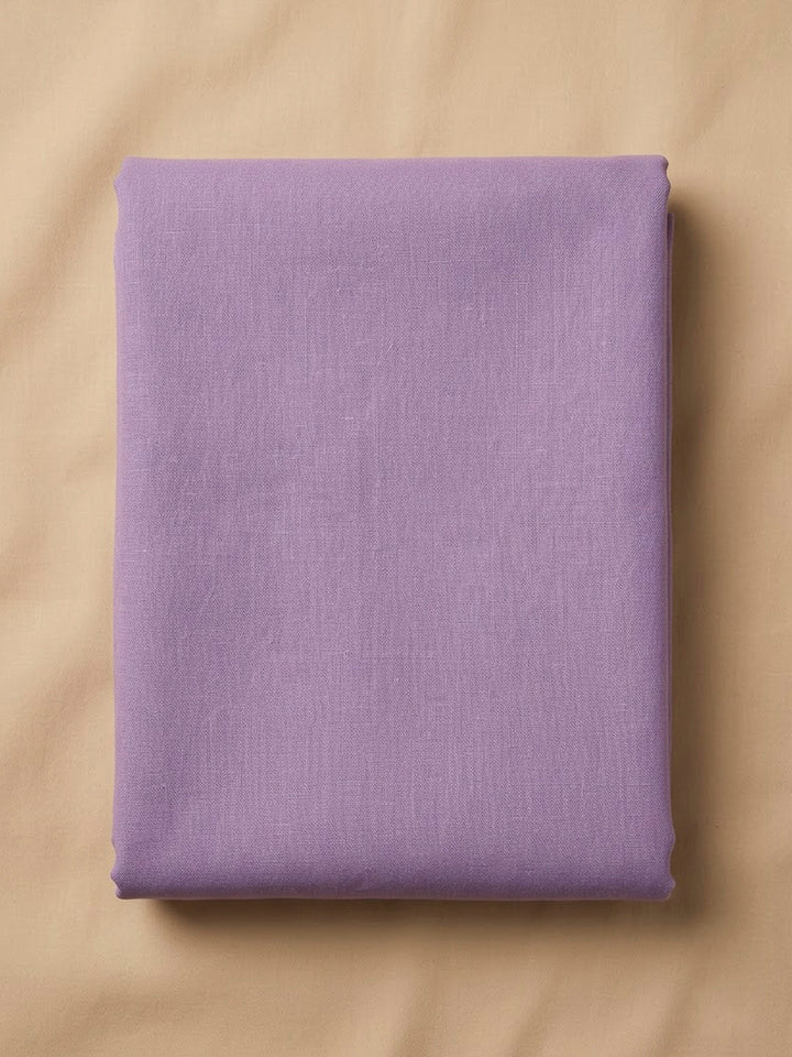 Purple Chanderi Embroidered Unstitched Dress Material