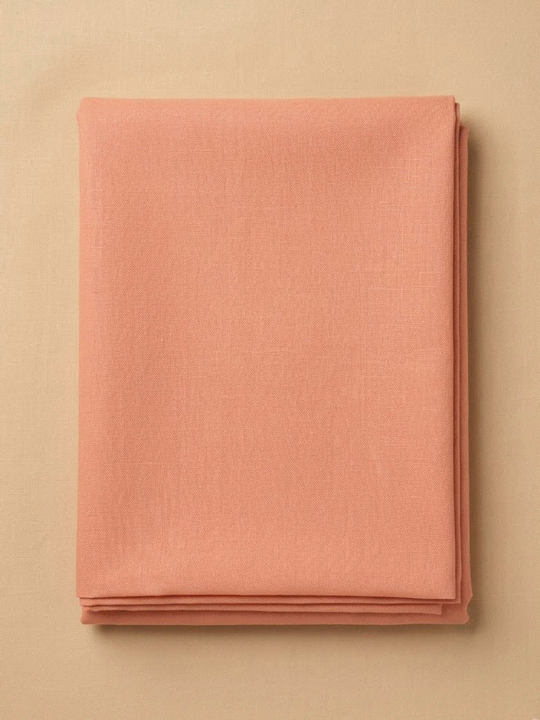 Peach Cotton Blend Embroidered Unstitched Dress Material