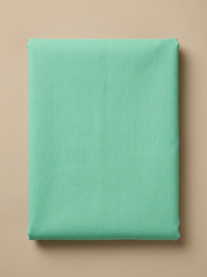 Sea Green Cotton Blend Embroidered Unstitched Dress Material