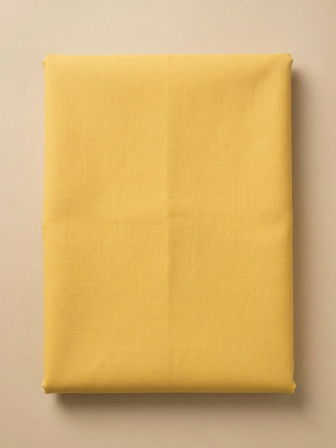 Yellow Cotton Blend Embroidered Unstitched Dress Material