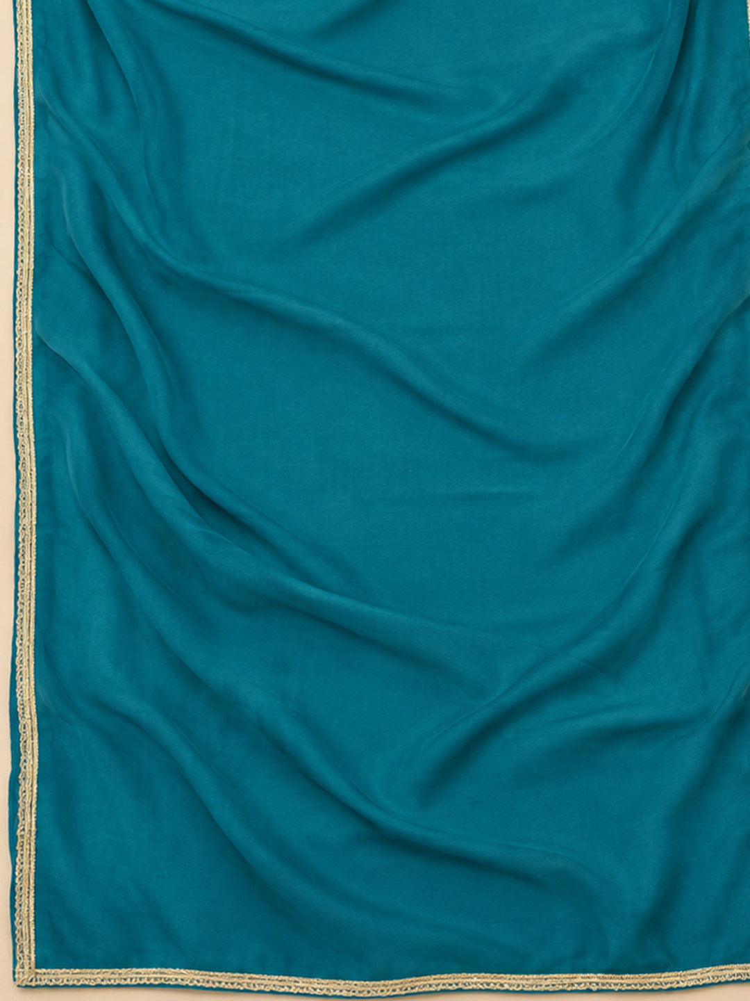 Sky-Blue Cotton Blend Embroidered Unstitched Dress Material