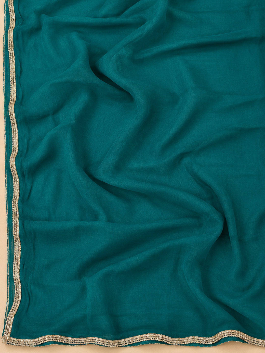 Rama-Green Cotton Blend Embroidered Unstitched Dress Material