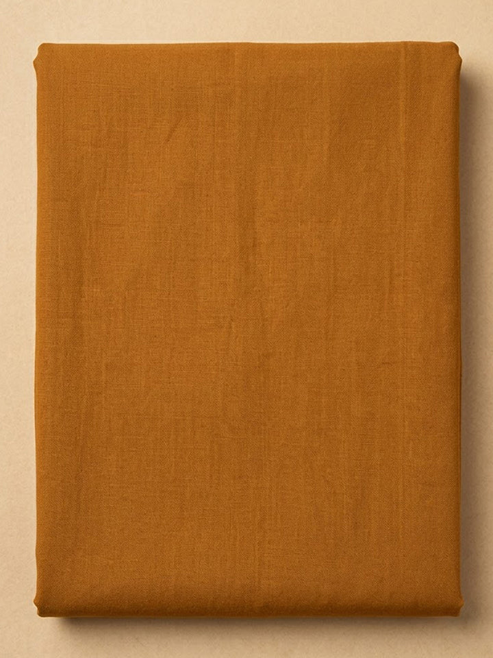 Rust Cotton Blend Embroidered Unstitched Dress Material