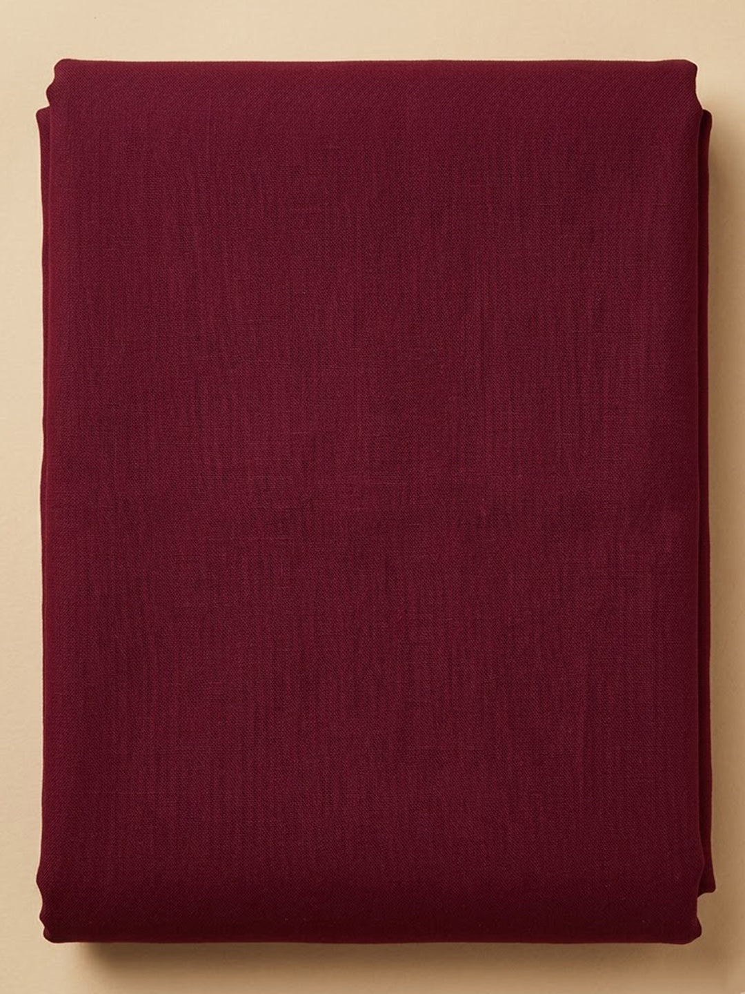 Wine Cotton Blend Embroidered Unstitched Dress Material