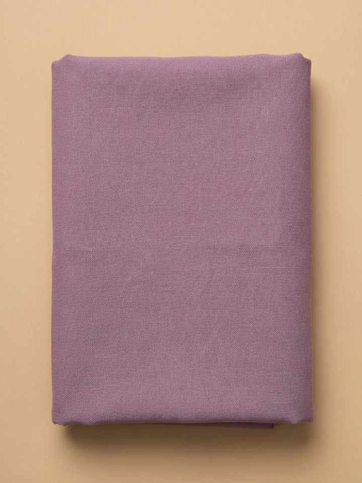 Purple Cotton Blend Embroidered Unstitched Dress Material