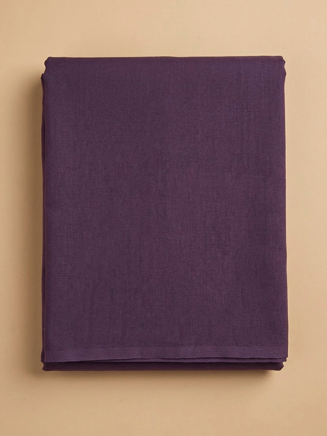 Purple Cotton Blend Embroidered Unstitched Dress Material