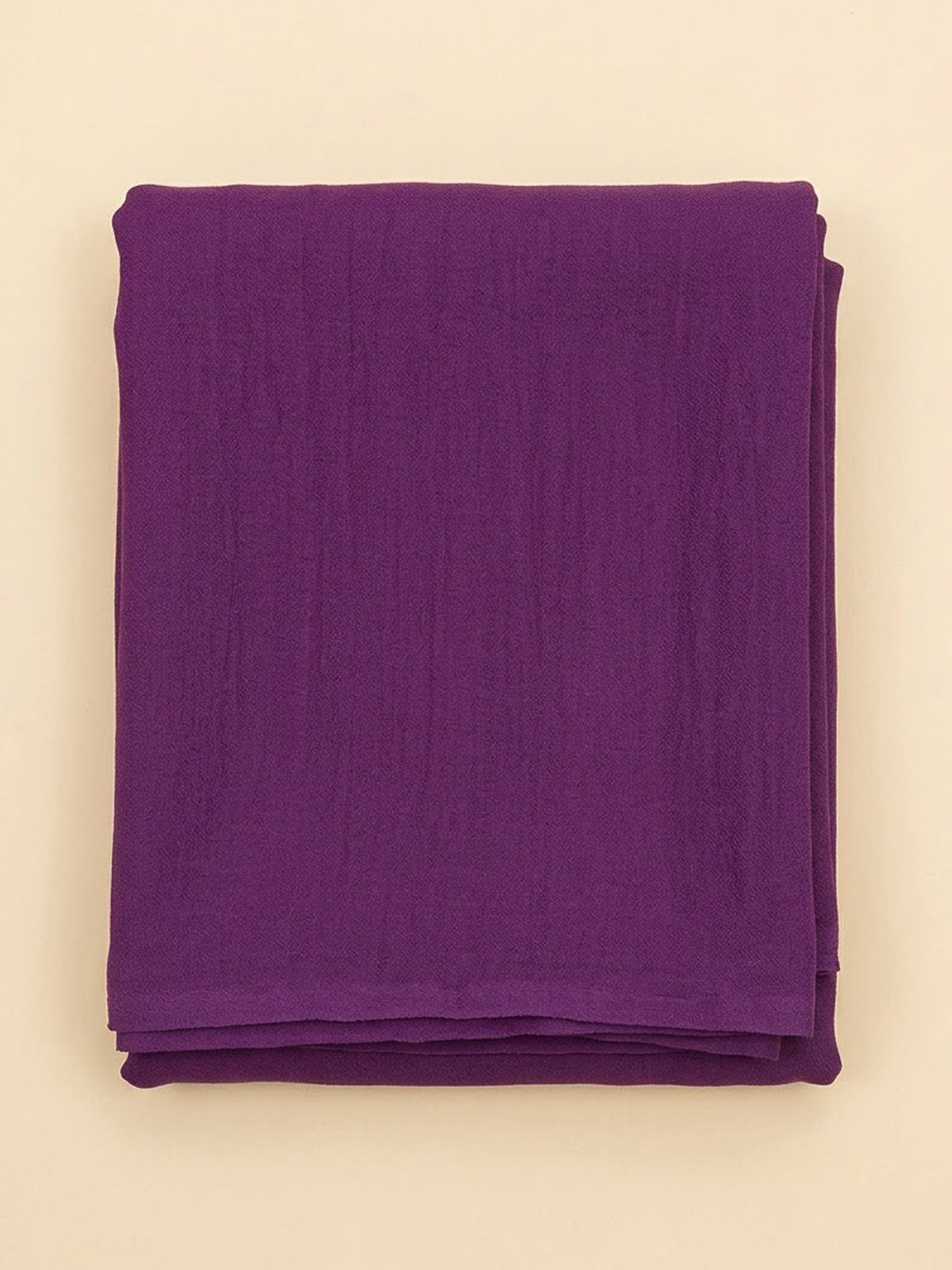 Purple Cotton Blend Embroidered Unstitched Dress Material