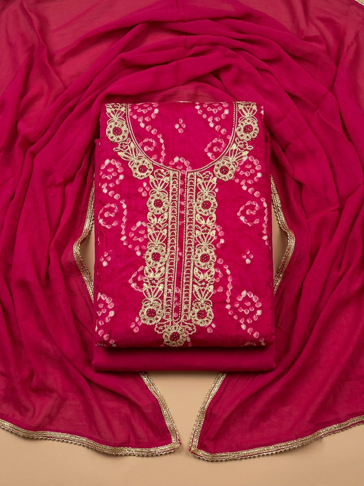 Rani Cotton Blend Embroidered Unstitched Dress Material