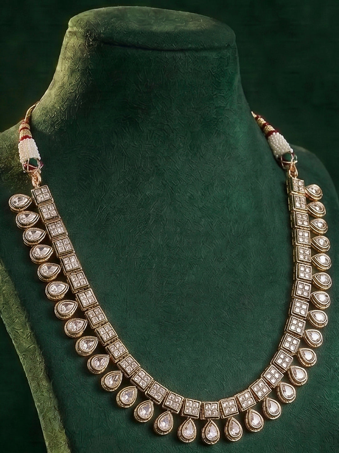 Gold-White Imitation Jewelry-Set