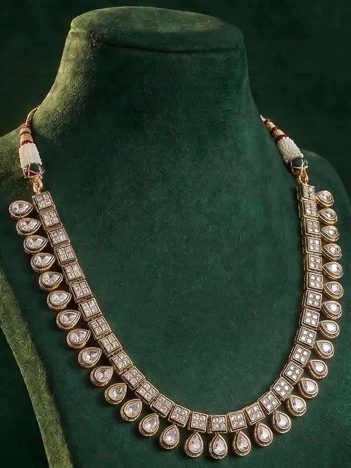 Gold-White Imitation Jewelry-Set