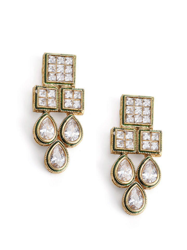 Gold-White Imitation Jewelry-Set