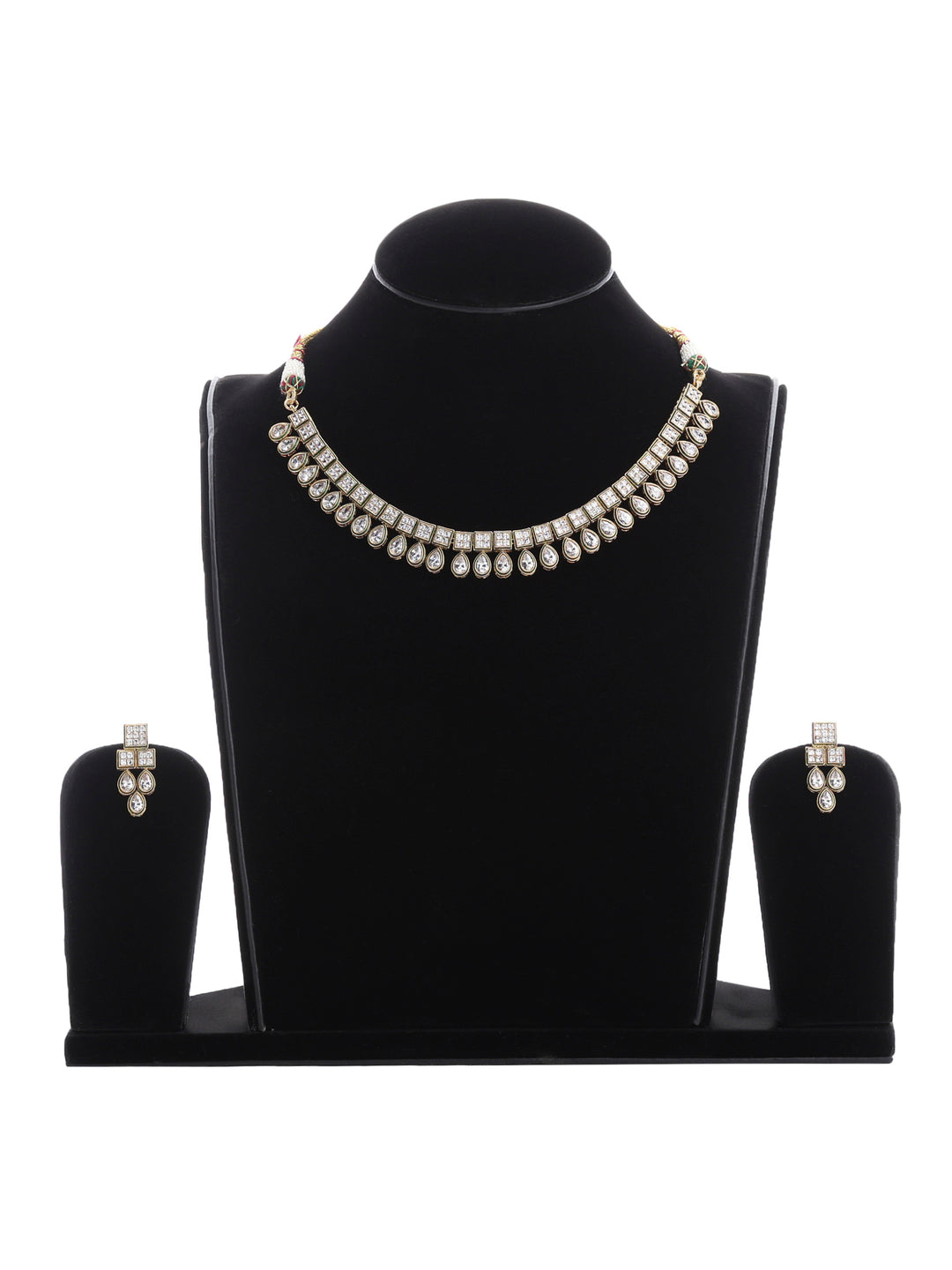 Gold-White Imitation Jewelry-Set