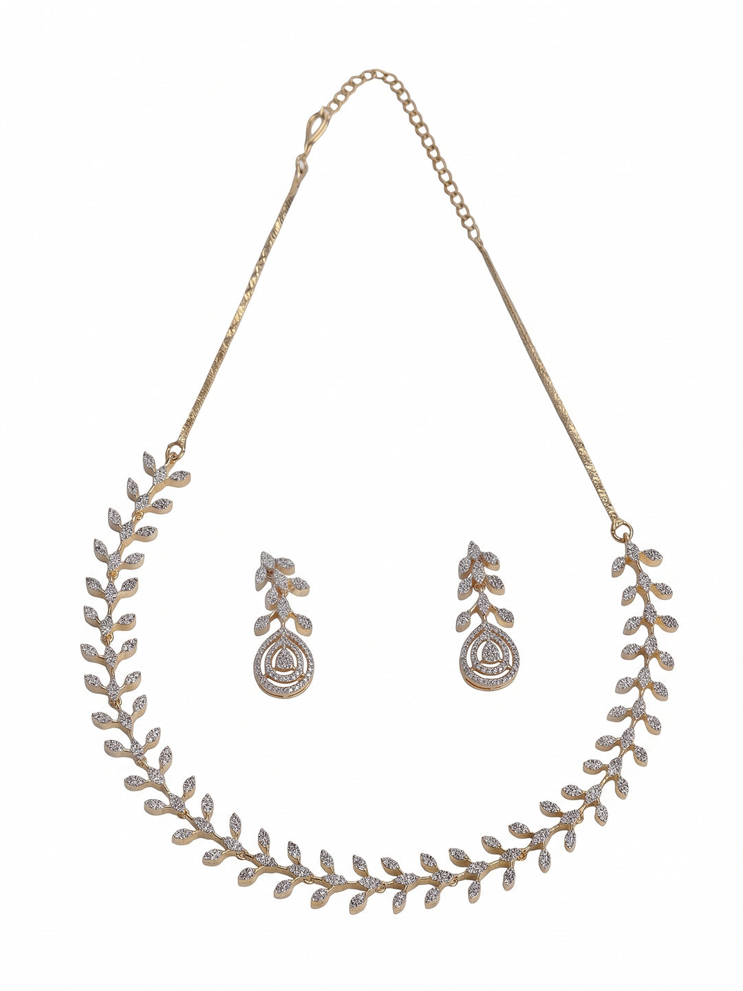 Gold-White Imitation Jewelry-Set
