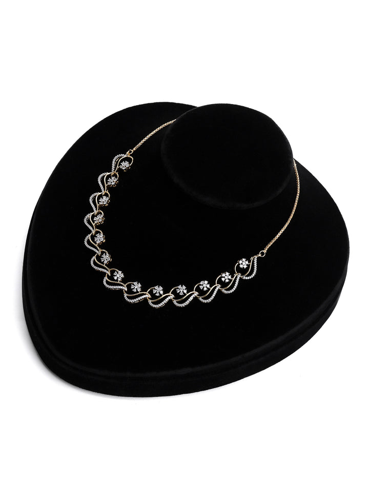 Gold-White Imitation Jewelry-Set