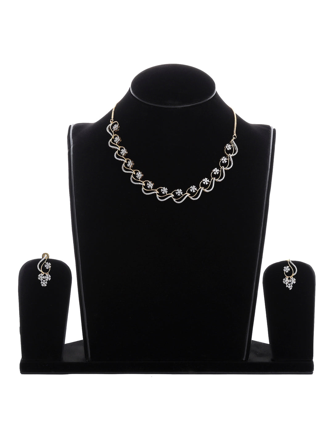 Gold-White Imitation Jewelry-Set