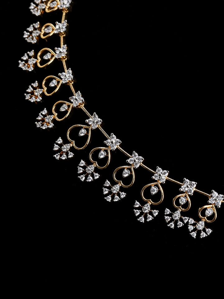 Gold-White Imitation Jewelry-Set