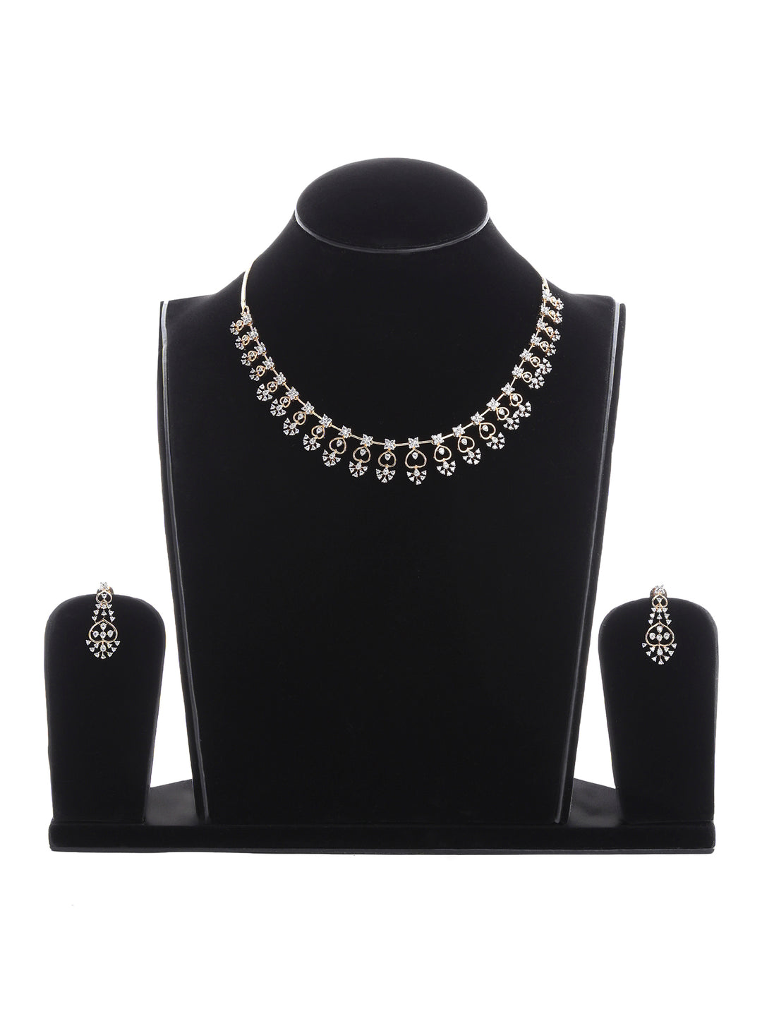 Gold-White Imitation Jewelry-Set