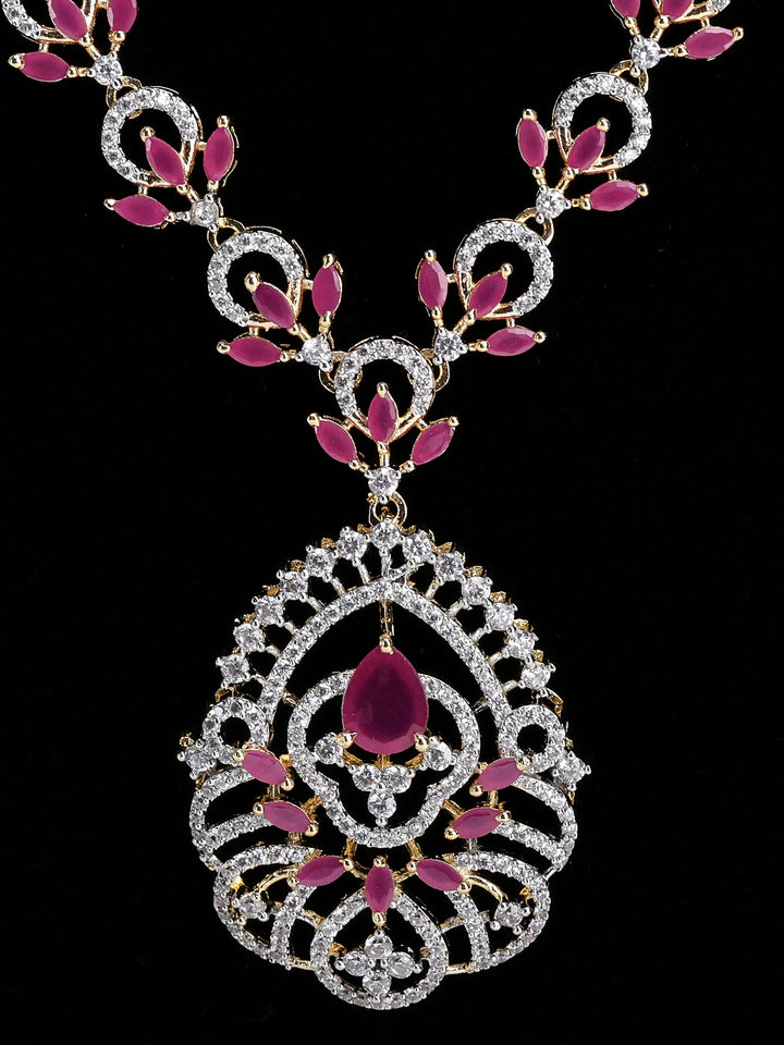Gold-Ruby Imitation Jewelry-Set