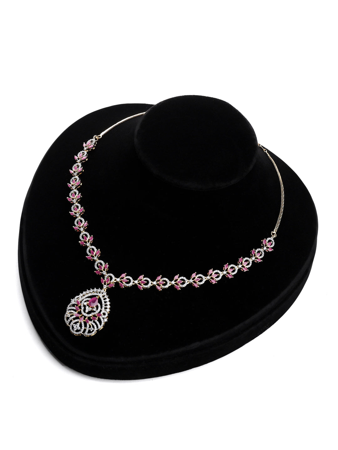 Gold-Ruby Imitation Jewelry-Set