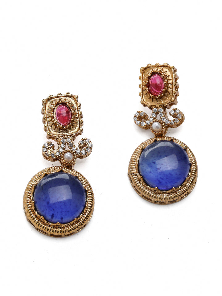 Gold-Multi Imitation Jewelry-Set