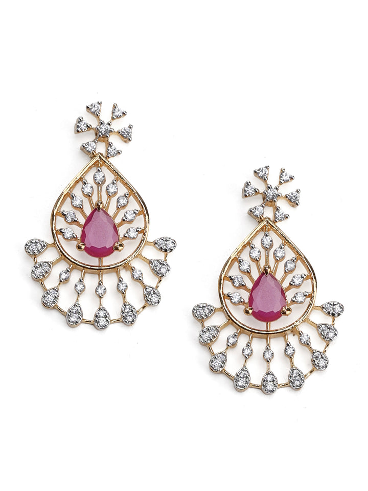 Gold-Ruby Imitation Jewelry-Set