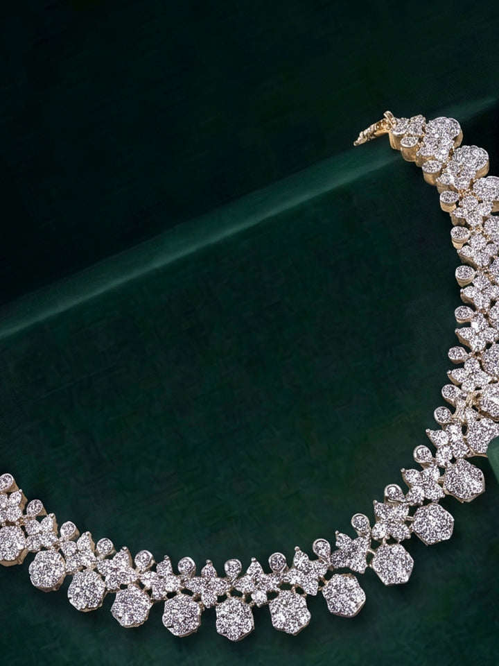 Gold-White Imitation Jewelry-Set