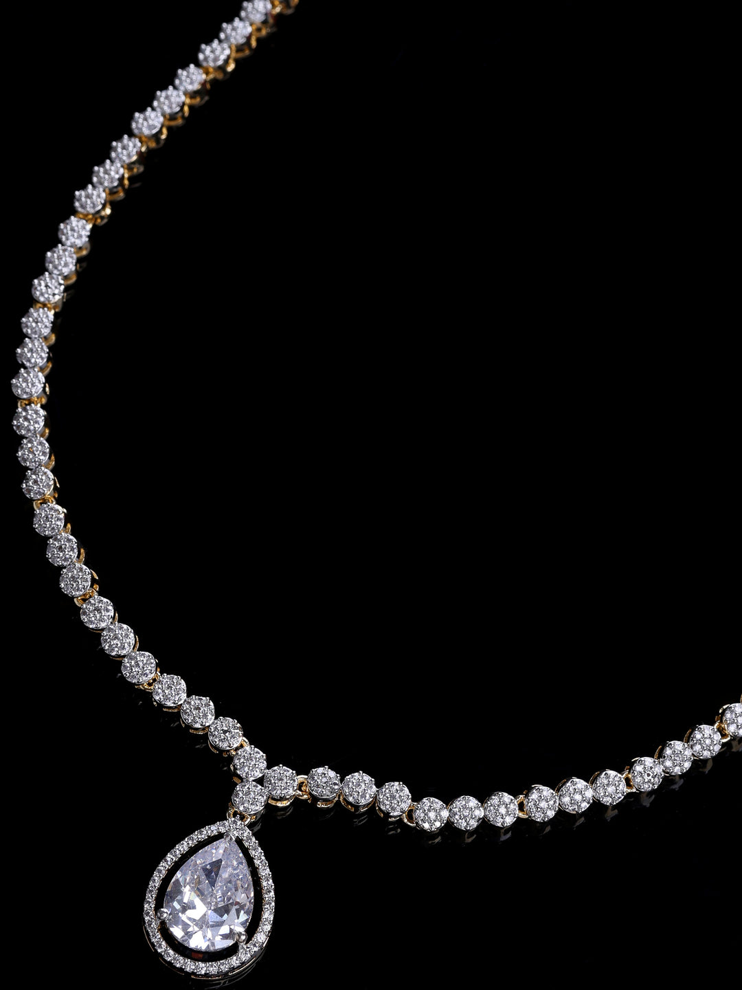 Gold-White Imitation Jewelry-Set