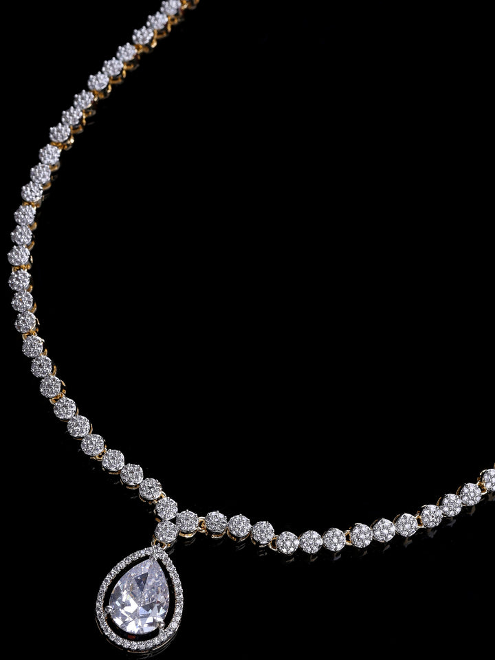 Gold-White Imitation Jewelry-Set