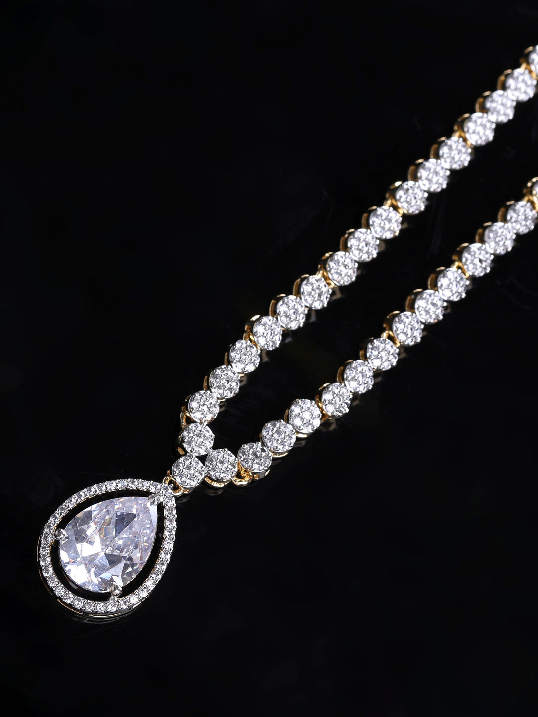 Gold-White Imitation Jewelry-Set