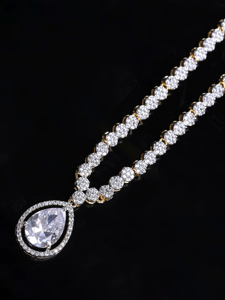 Gold-White Imitation Jewelry-Set
