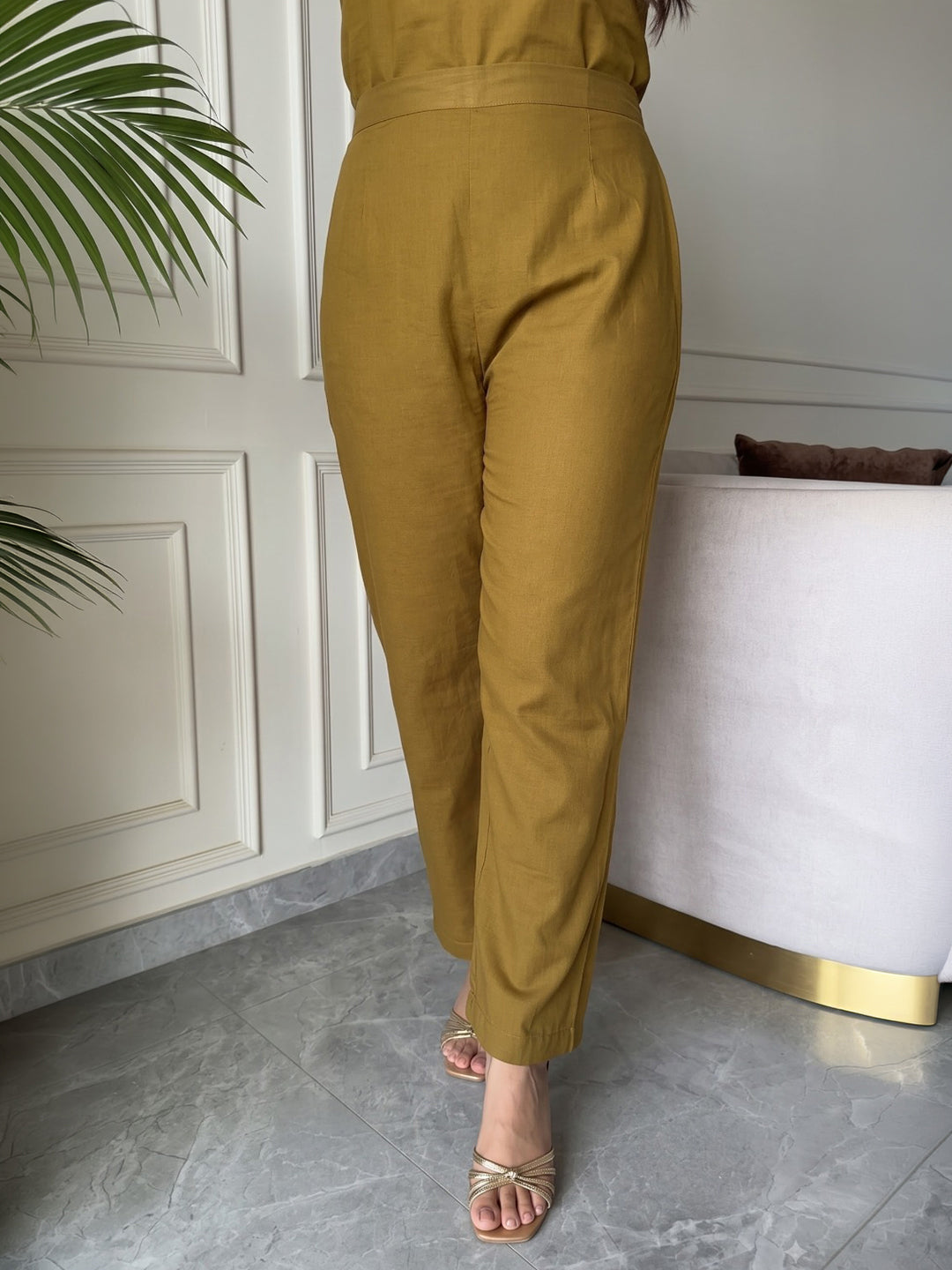 Brown Printed Cotton Blend Kurta With Pant &amp; Dupatta