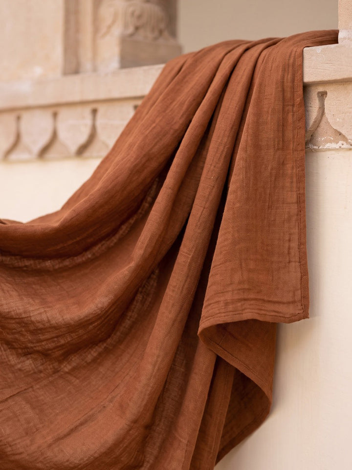 Brown Printed Cotton Blend Kurta With Pant &amp; Dupatta