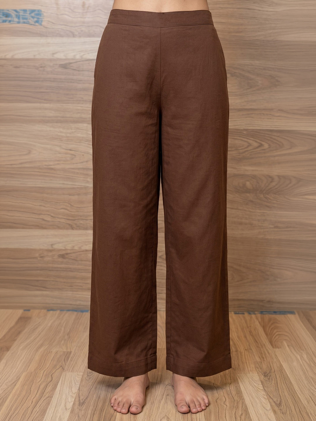 Brown Printed Cotton Blend Kurta With Pant &amp; Dupatta