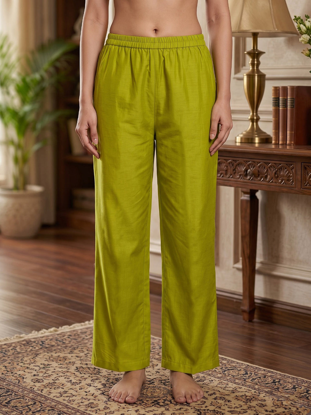 Pista Green Embroidered Chanderi Kurta Set