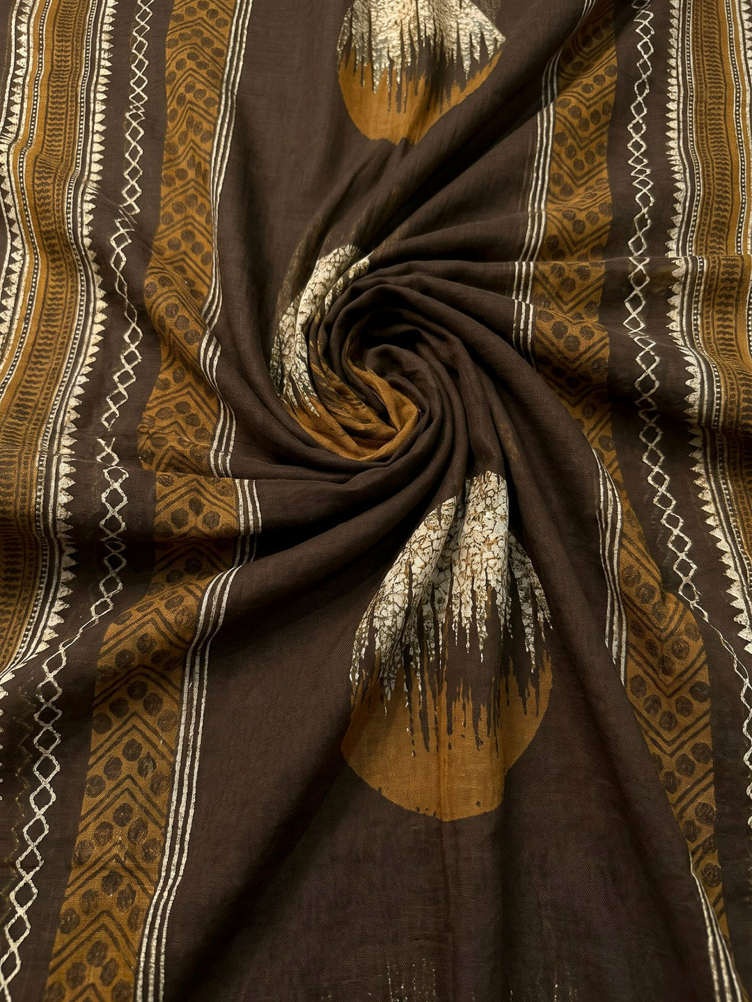 Mehndi Printed Cotton Blend Kurta With Pant &amp; Dupatta