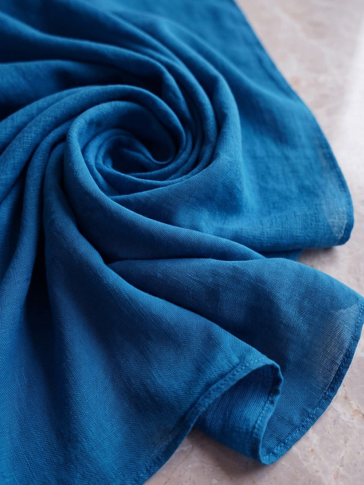 Blue Printed Cotton Blend Kurta With Pant &amp; Dupatta