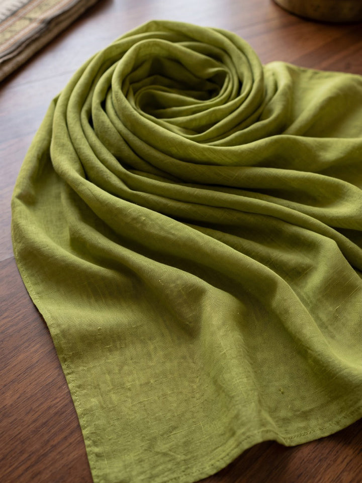 Green Printed Cotton Blend Kurta With Pant &amp; Dupatta